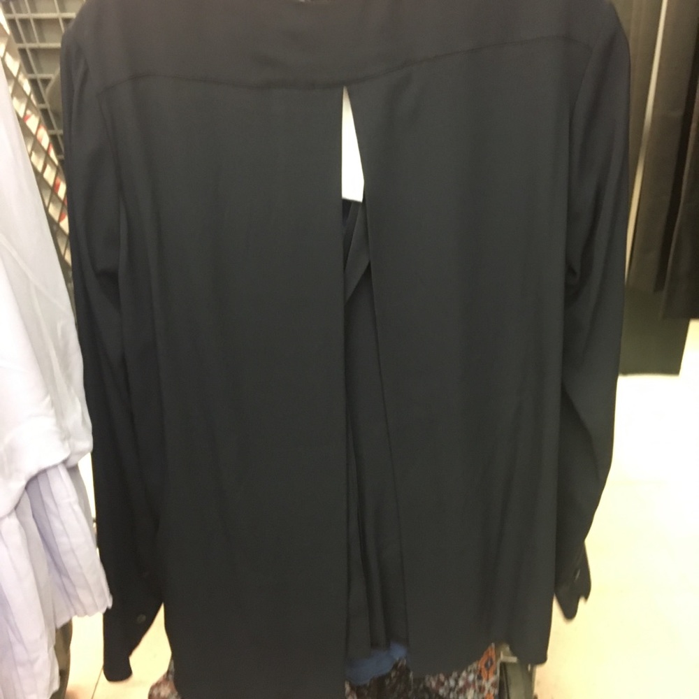 { Helmut Lang } Open Back Tie Top in Navy - Picture 3 of 5